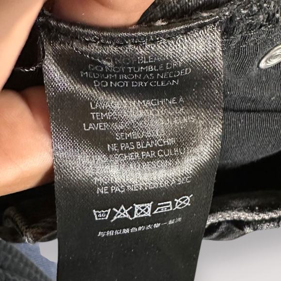 BDG Y2K 30 Baggy Black Jeans Skater Ripped Destroyed Distress Holes Grunge Punk - Picture 9 of 10